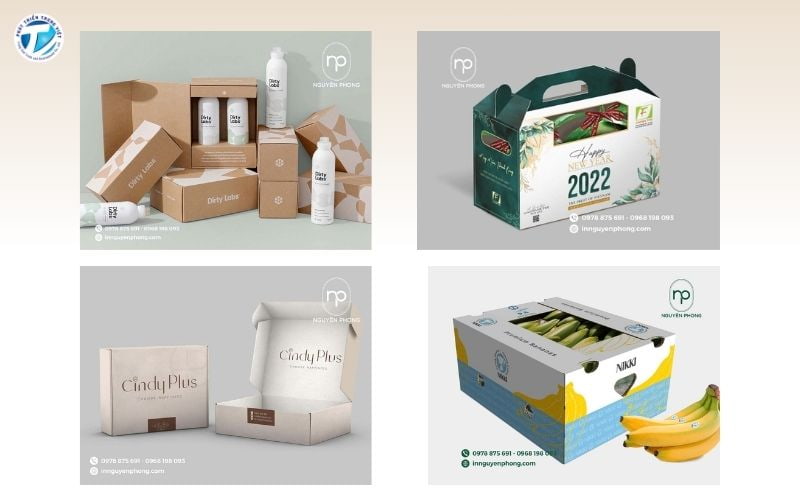 Tham khảo một số mẫu in thùng carton đẹp của Xưởng In Nguyên Phong